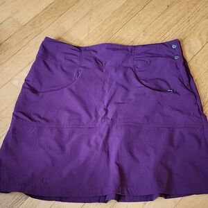 Athleta Women's Purple Skirt with Button Detail Size 8